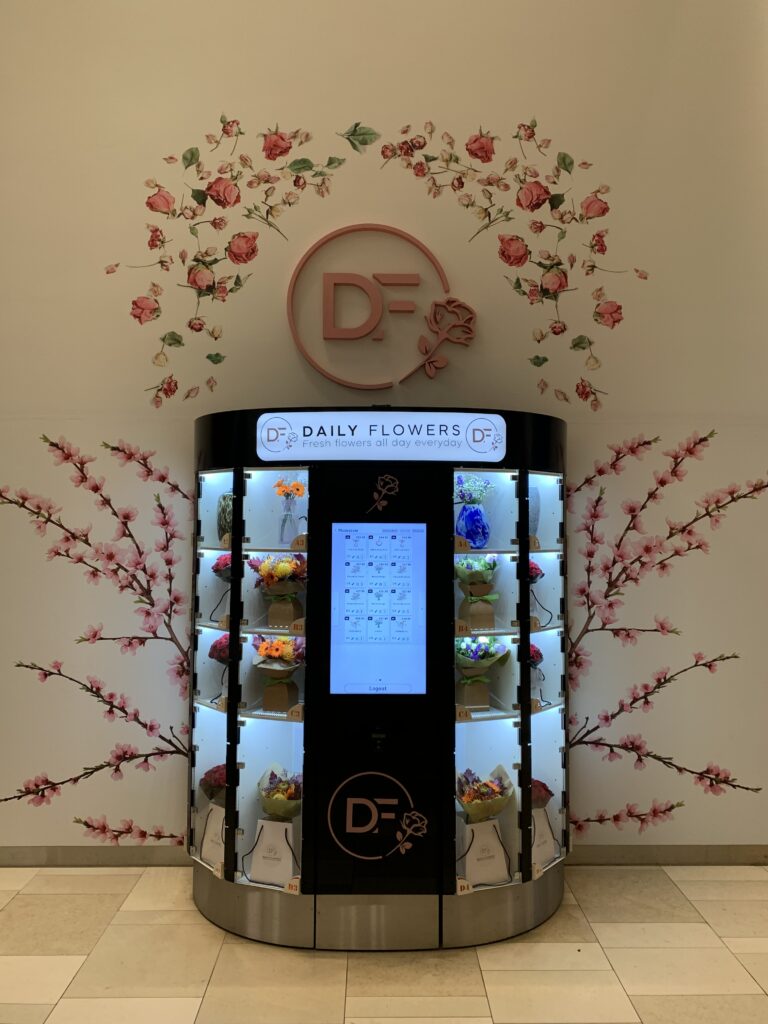 Flower vending machine Hoog Catharijne